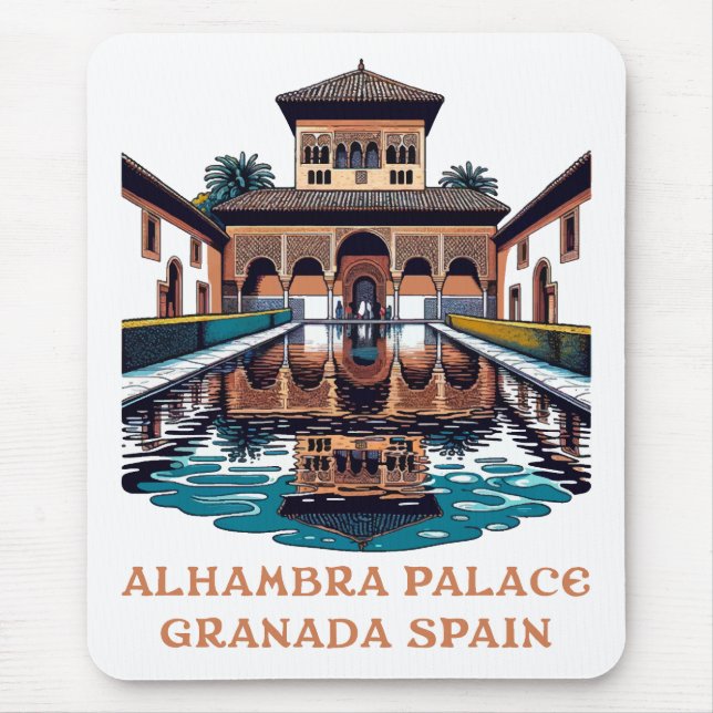 Alhambra Palace Granada Spain Mouse Pad (Front)