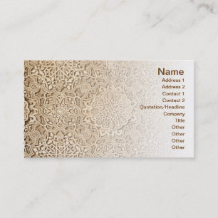 Alhambra pattern Business Card