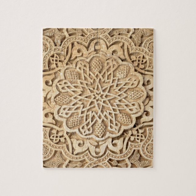 Alhambra pattern jigsaw puzzle (Vertical)
