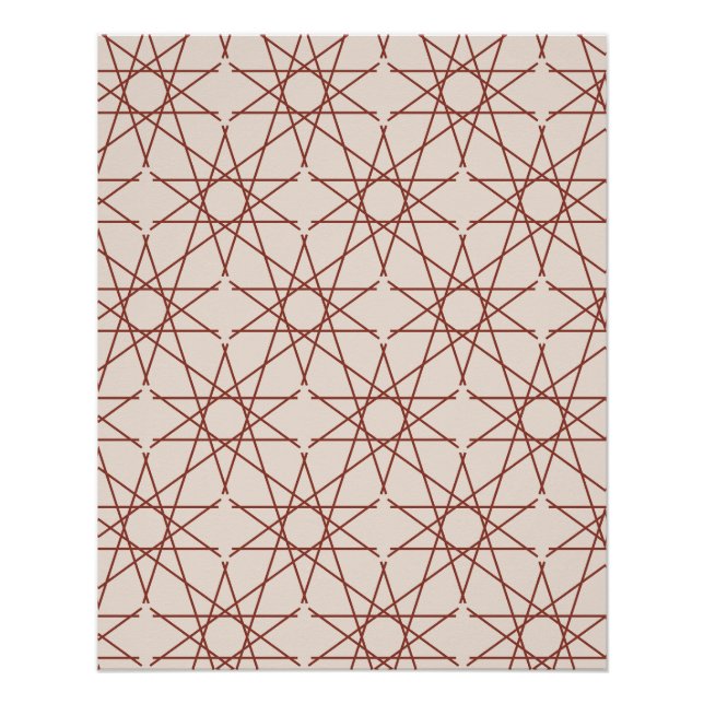 Alhambra Rose Geometry Poster (Front)