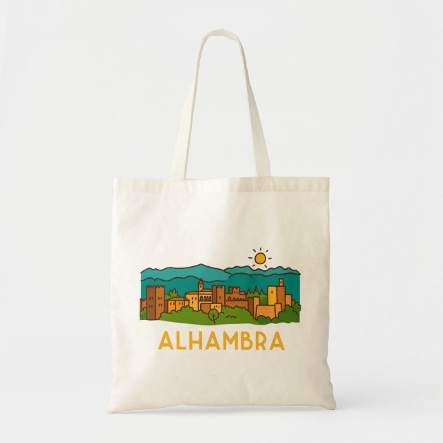 Alhambra Sunset 2 Tote Bag (Front)