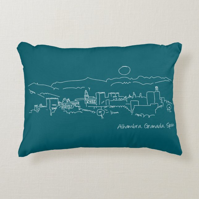 Alhambra Sunset Accent Pillow (Front)