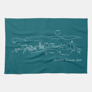 Alhambra Sunset Kitchen Towel