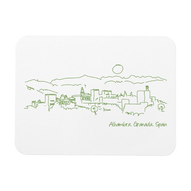 Alhambra Sunset Magnet (Horizontal)