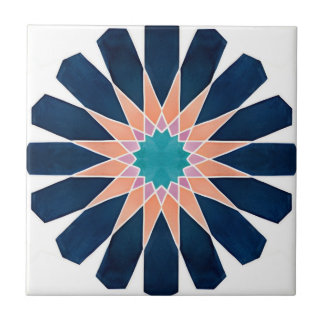 Alhambra tiles  colourful flowers