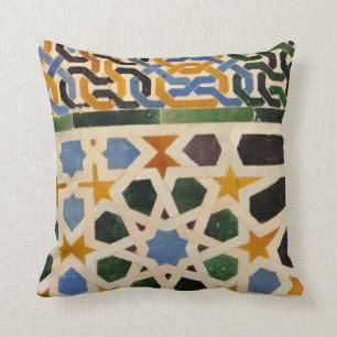 Alhambra Wall Tile #3 Throw Pillow