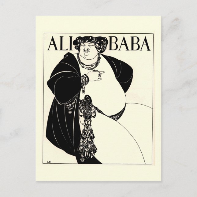 Ali Baba by Aubrey Beardsley Postcard (Front)