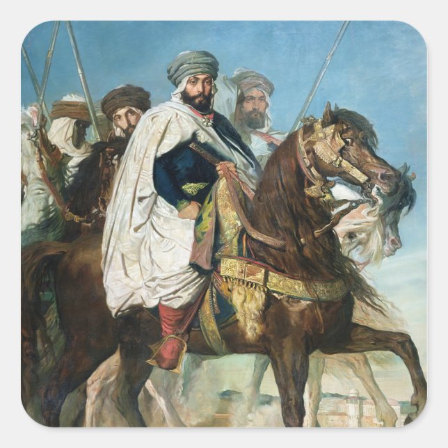 Ali Ben Ahmed, the Last Caliph of Constantine Square Sticker (Front)