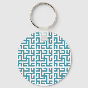 Ali grid-blue keychain