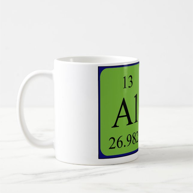 Ali periodic table name mug (Left)