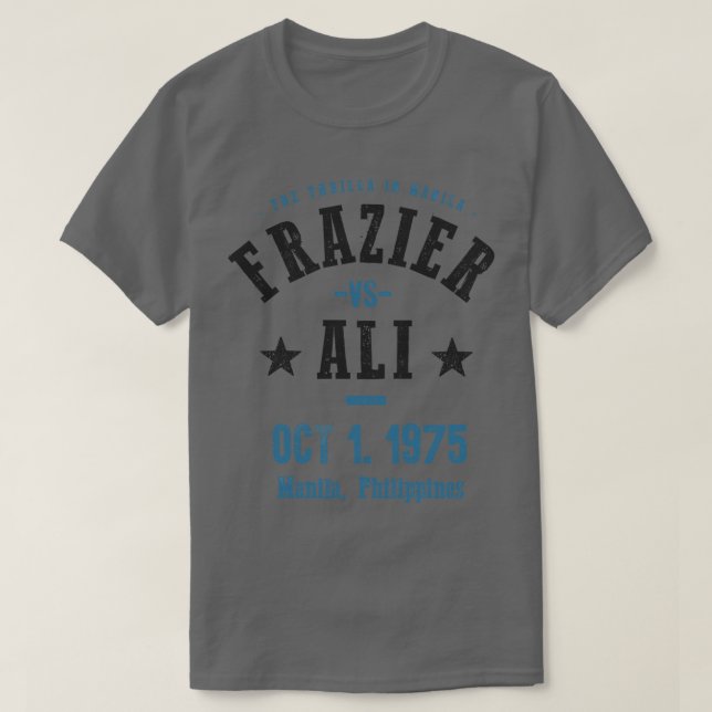 Ali vs Frazier The Thrilla in Manila Tshirt (Design Front)