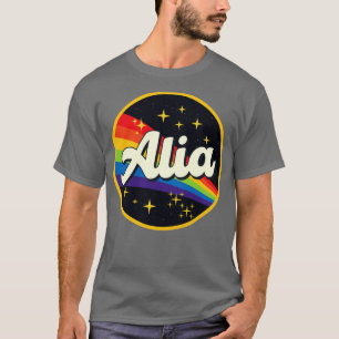 Alia Rainbow In Space Vintage Style T-Shirt