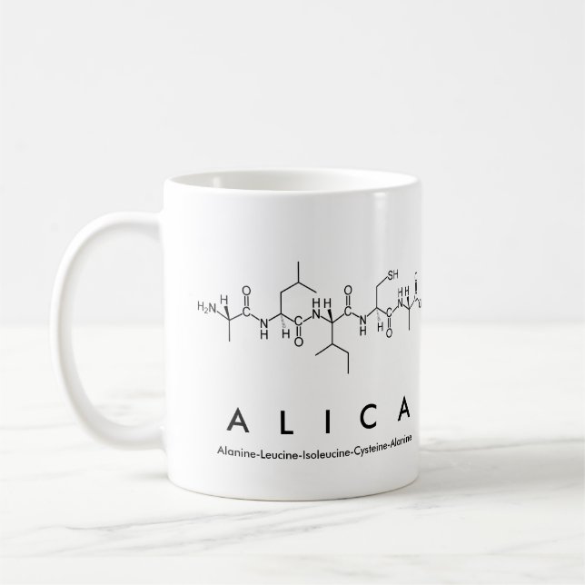 Alica peptide nom mug (Gauche)