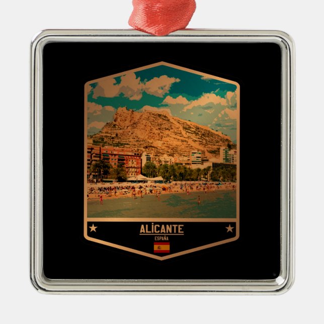 Alicante Metal Ornament (Front)
