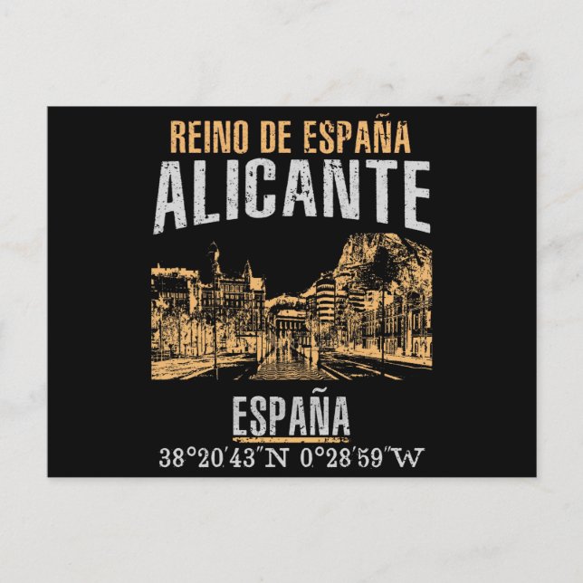 Alicante Postcard (Front)