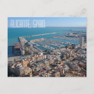 Alicante, Spain beautiful coast Postcard