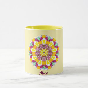 ALICE ~ A Personalized Candy Delight Pattern~ Mug