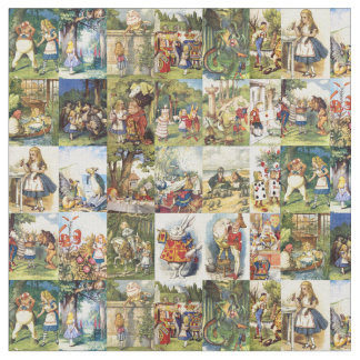 alice à travers le tissu en verre à l'aspect esthé