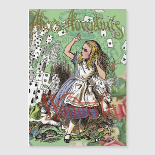 alice adventure cards wonderland hatter rabbit