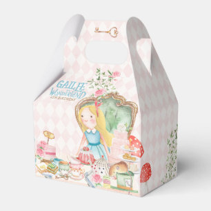 Alice Adventures in Woderland Birthday Tea Party Favor Box