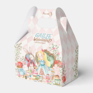 Alice Adventures in Woderland Birthday Tea Party Favor Box
