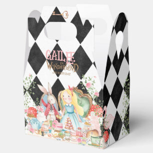 Alice Adventures in Woderland Birthday Tea Party Favor Box