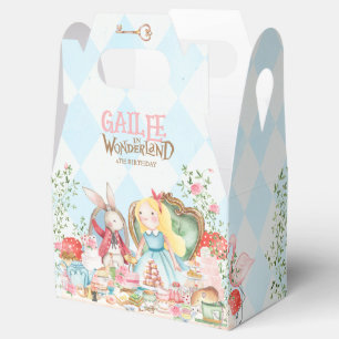 Alice Adventures in Woderland Birthday Tea Party Favor Box