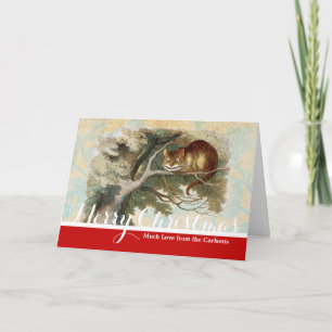 Alice Adventures in Wonderland Cheshire Cat Holiday Card