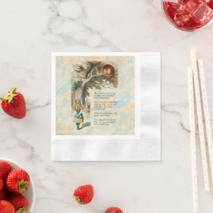 Alice Adventures in Wonderland Cheshire Cat Napkin