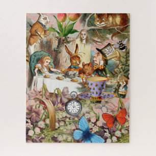 Alice Adventures in Wonderland Tea Party Art Jigsaw Puzzle