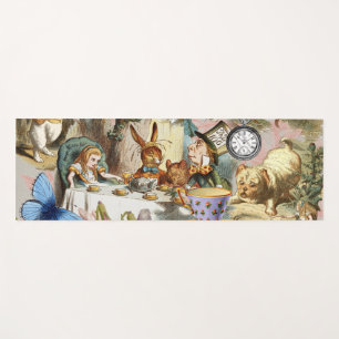 Alice Adventures in Wonderland Tea Party Art Yoga Mat