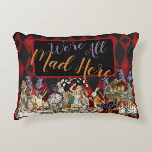 Alice Adventures with Wonderland Mad Cheshire Cat Accent Pillow