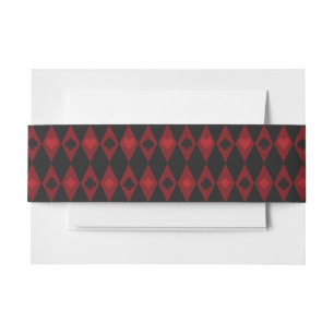 Alice Adventures with Wonderland Mad Cheshire Cat Invitation Belly Band