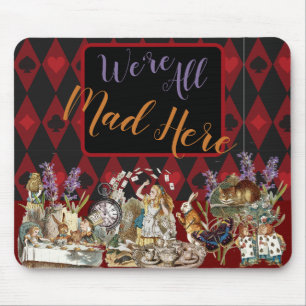Alice Adventures with Wonderland Mad Cheshire Cat Mouse Pad