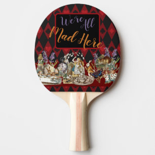 Alice Adventures with Wonderland Mad Cheshire Cat Ping Pong Paddle