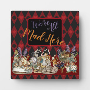 Alice Adventures with Wonderland Mad Cheshire Cat Plaque