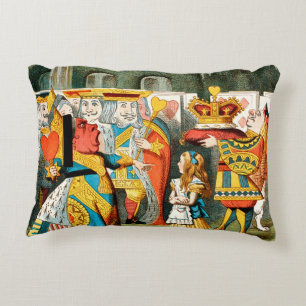 Alice Adventures Wonderland Queen of Hearts Accent Pillow