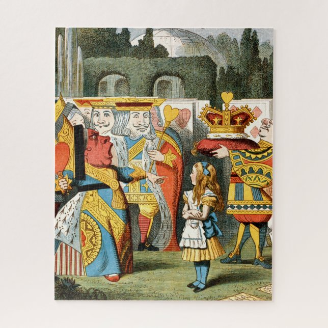 Alice Adventures Wonderland Queen of Hearts Jigsaw Puzzle (Vertical)