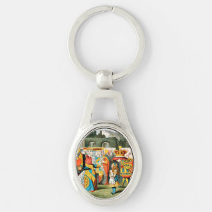 Alice Adventures Wonderland Queen of Hearts Keychain