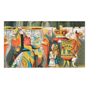 Alice Adventures Wonderland Queen of Hearts Name Tag