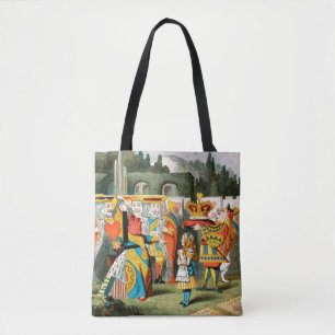 Alice Adventures Wonderland Queen of Hearts Tote Bag