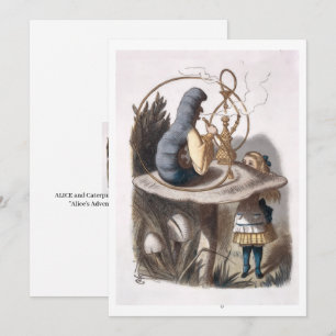 ALICE and Caterpillar - Adventures in Wonderland Card