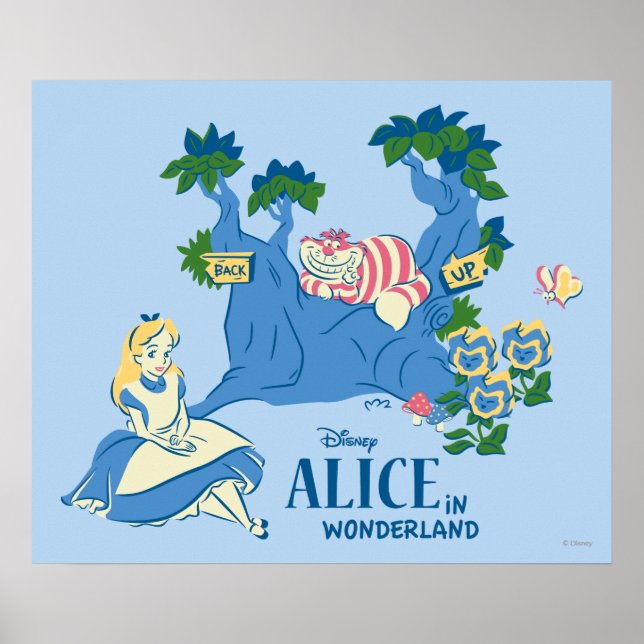 Alice and Cheshire Cat Poster (Front)