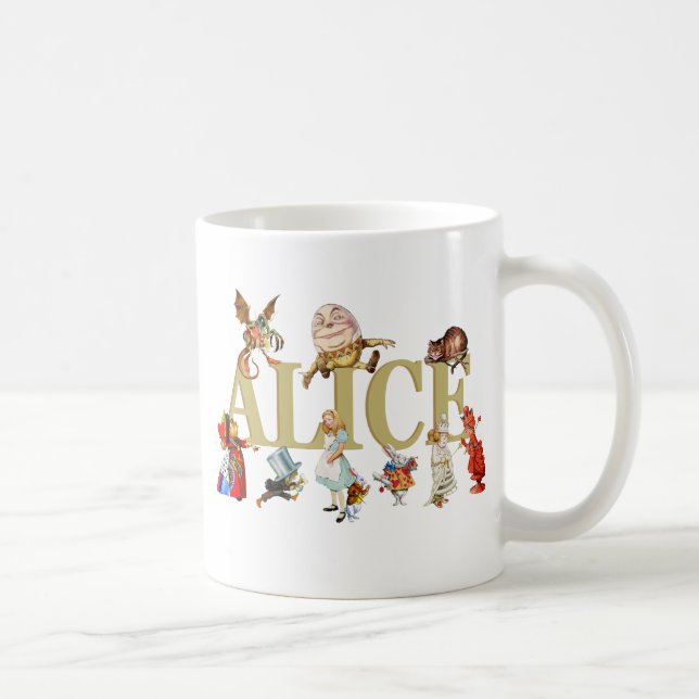 Alice and Friends in Wonderland Coffee Mug (Right)