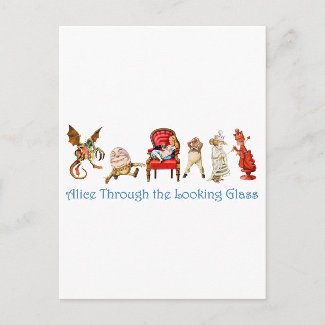 Alice and Friends Through The Looking Glass Postcard (Front)