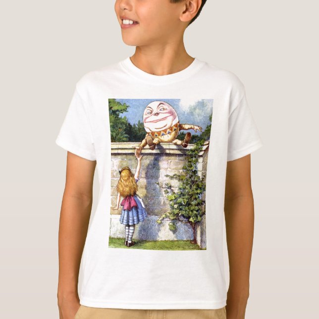 Alice and Humpty Dumpty in Wonderland T-Shirt (Front)
