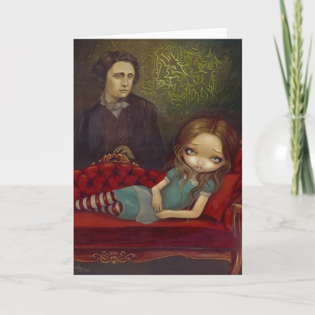 "Alice and Lewis" Greeting Card (Front)