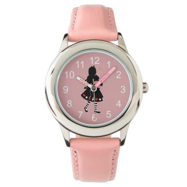 Alice and Pink Flamingo Watch (Front)
