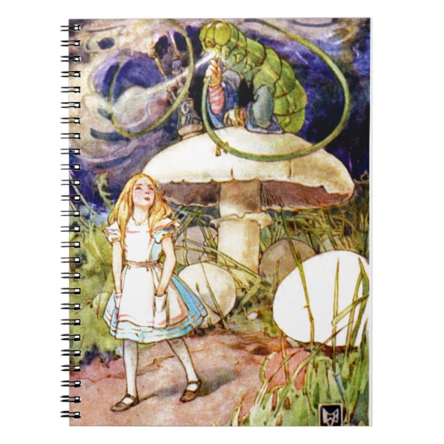 Alice and the Caterpillar in Wonderland Notebook (Front)