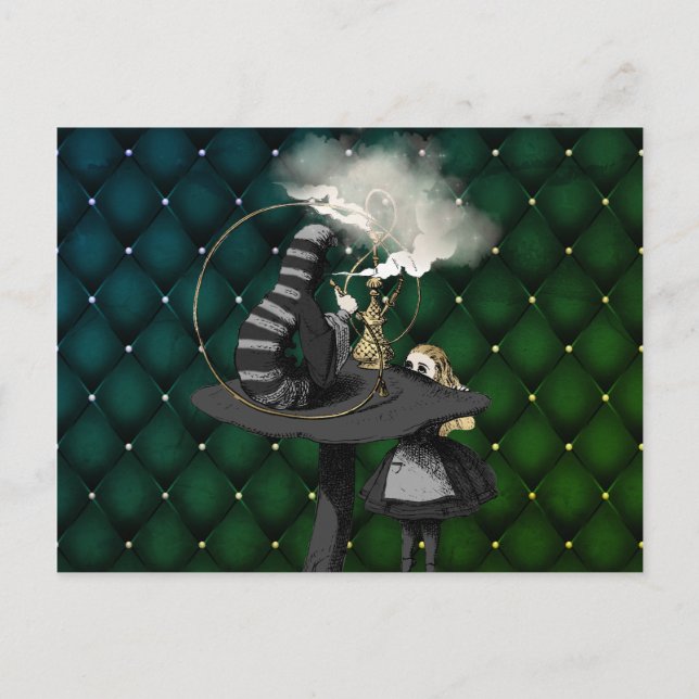 Alice and the Caterpillar Wonderland Postcard (Front)